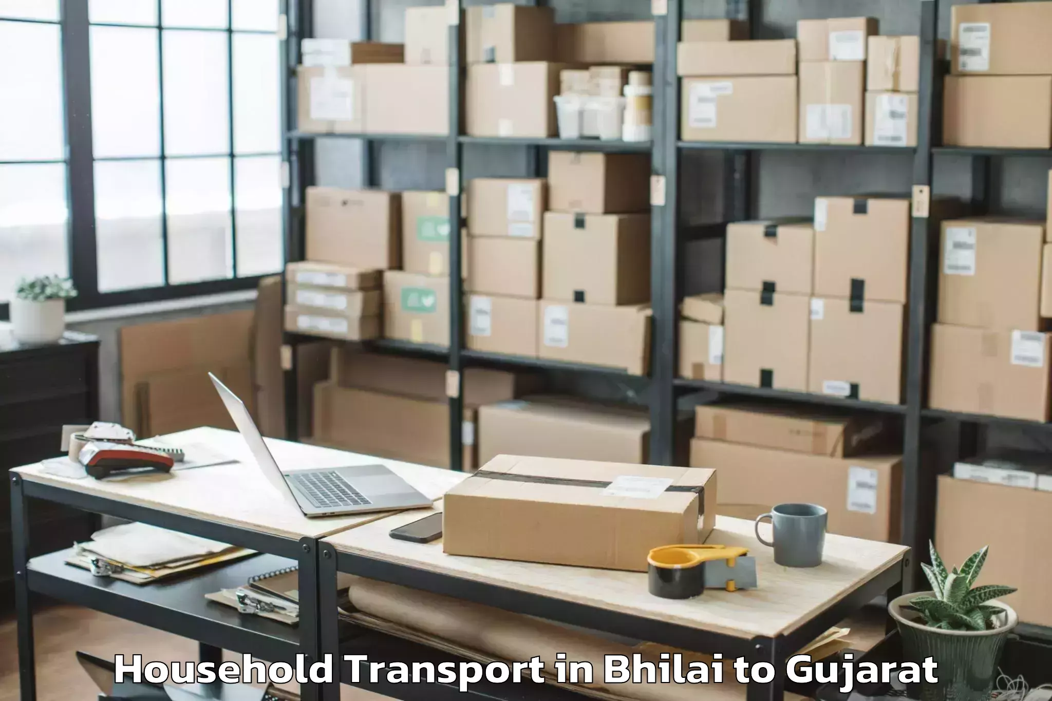 Book Bhilai to Surat Airport Stv Household Transport